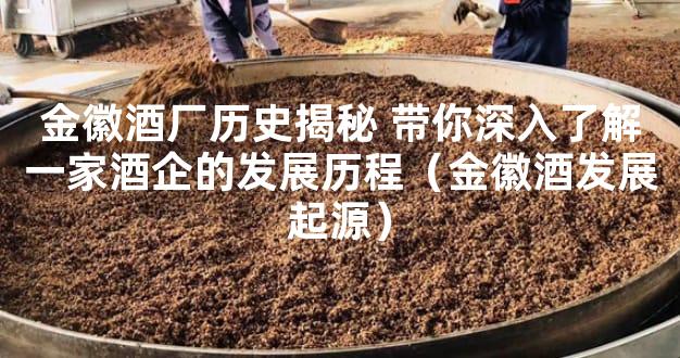 金徽酒厂历史揭秘 带你深入了解一家酒企的发展历程（金徽酒发展起源）